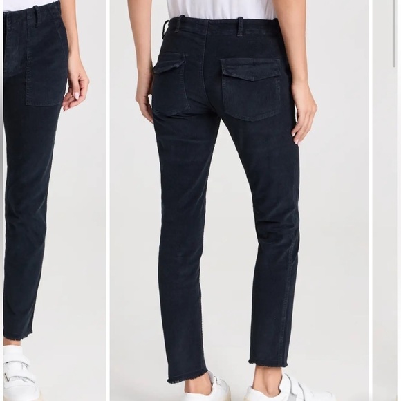 Nili Lotan Deep Gray Patch Pocket Corduroy Pants Size 4 - Picture 11 of 16